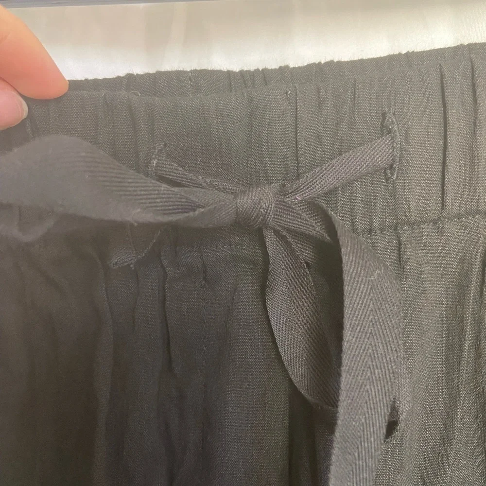 Aritzia Babaton Boho Linen Pants Lightweight Summer Trousers Relaxed Fit Size S